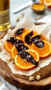 Dark Chocolate-Dipped Orange Slices: A Bite of Sunshine and Decadence