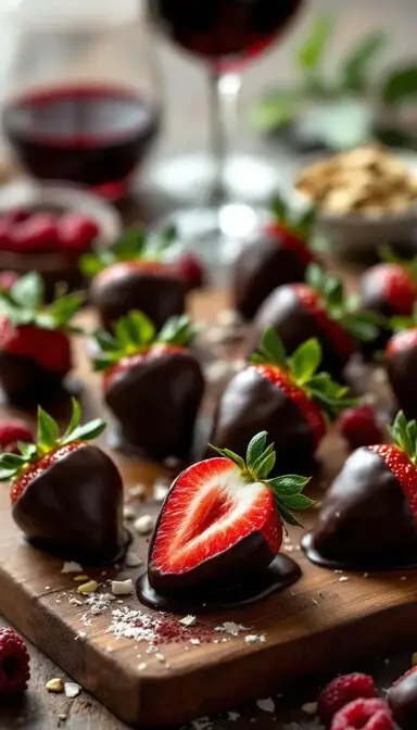 Dark Chocolate Dipped Strawberries