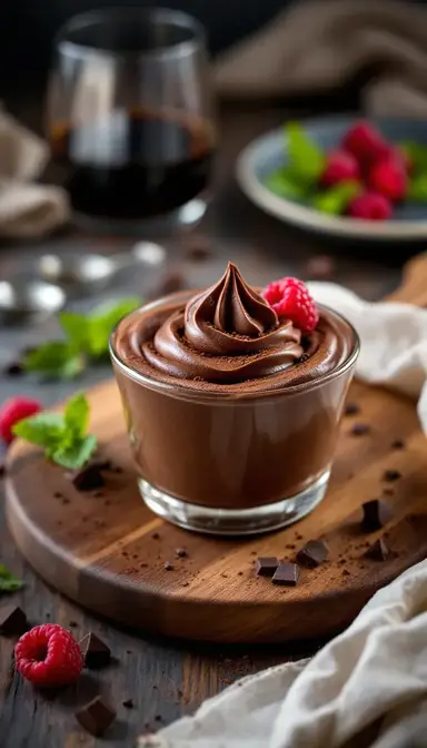 Dark Chocolate Espresso Mousse