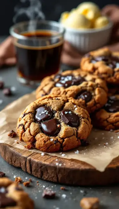 Dark Chocolate Rye Cookies