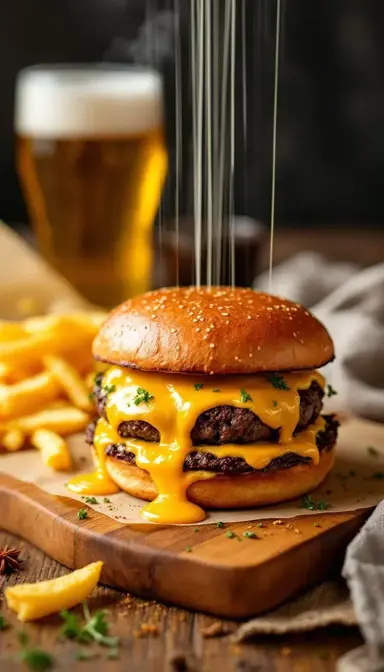 Fertig Steamed Cheese Burger