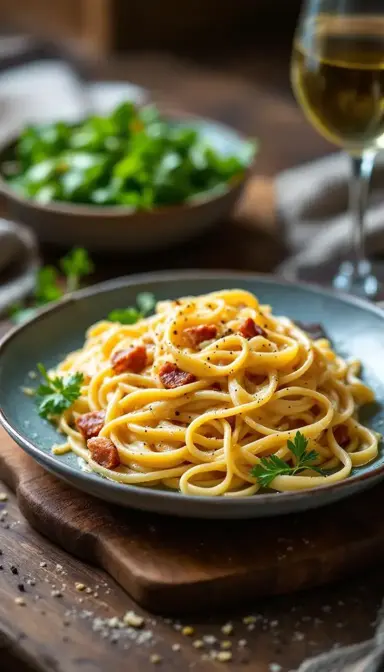 Fettuccine alla Carbonara Classic