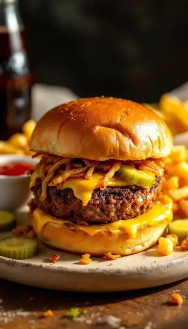 Fried Onion Burger