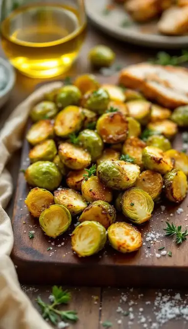 Garlic Butter Roasted Brussels Sprouts