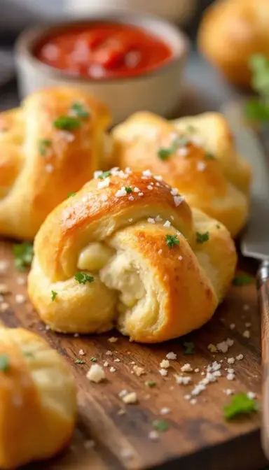 Garlic Knots with Sea Salt
