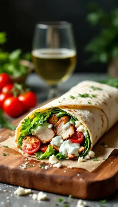 Greek Chicken Wrap