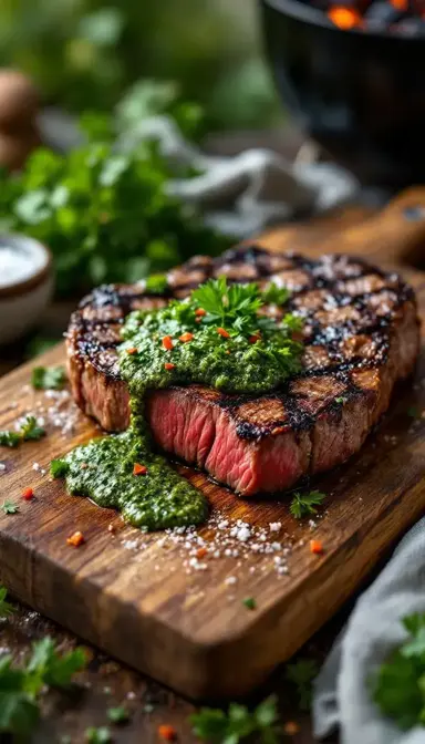 Grilled Sirloin with Chimichurri: A Symphony of Smoke and Freshness