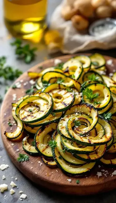 Grilled Zucchini Ribbons
