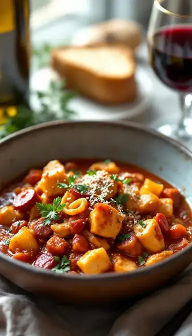 Hearty Chicken Chorizo Ragu