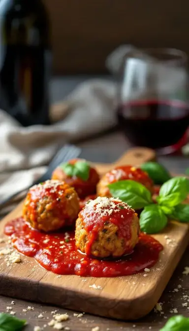 Hearty Vegan Mushroom Lentil Meatballs