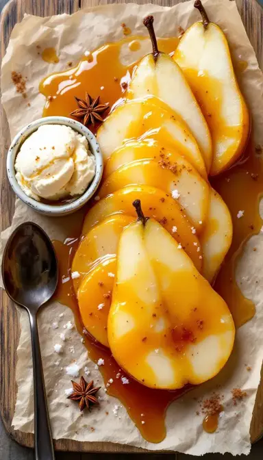 Honey Drizzled Asian Pear