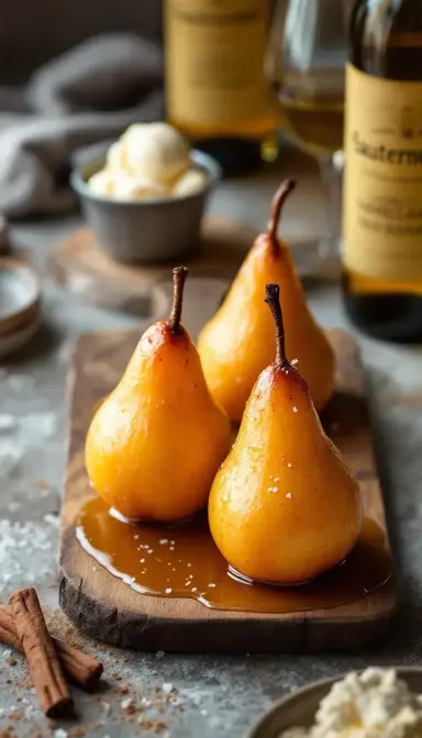 Honey Glazed Pears