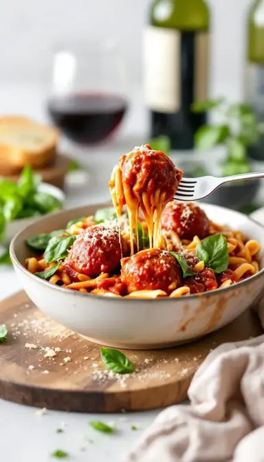 Instant Pot Pasta and Meatballs