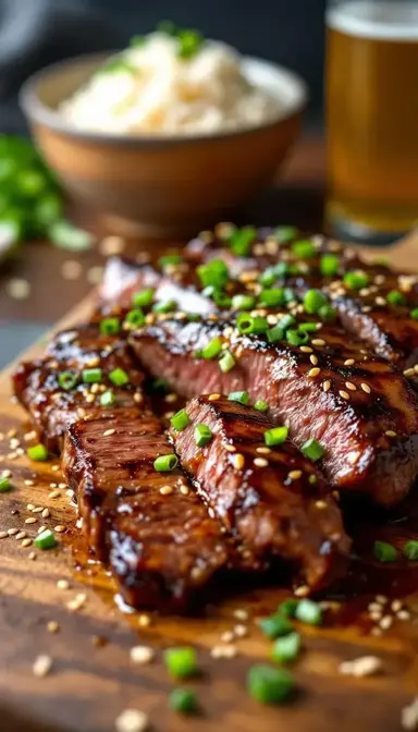 Korean-Style Bulgogi Flank Steak: A Symphony of Sweet, Savory, and Smoky
