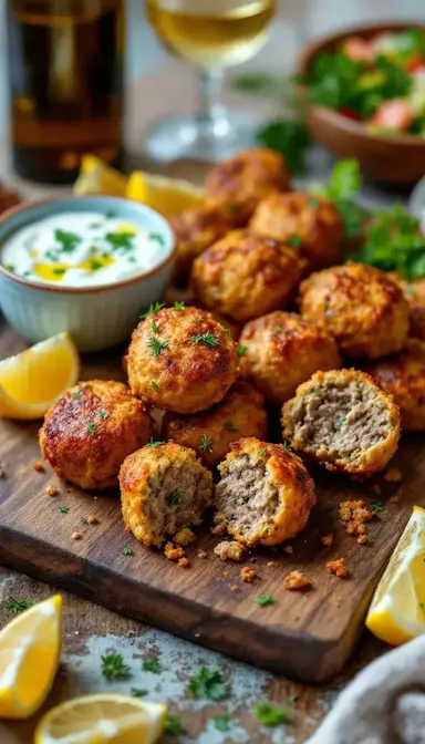 Lamb Keftedes Greek Style