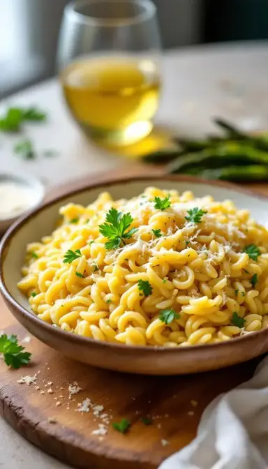 Lemon Garlic Orzo