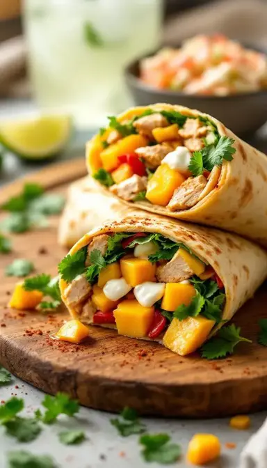 Mango Chicken Tortilla Wrap