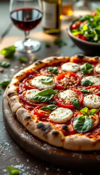 Pizza with Heirloom Tomatoes and Fresh Basil: A Slice of Summer Perfection