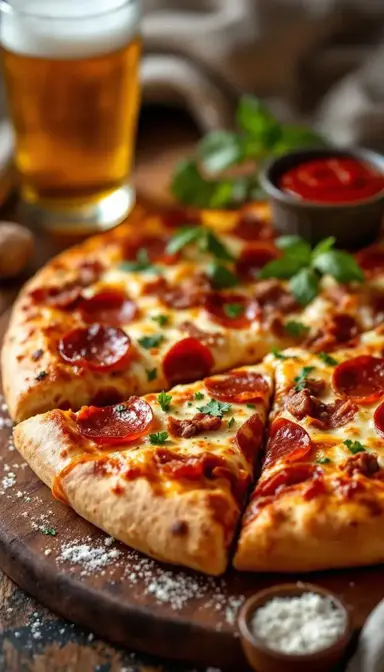 Meat Lovers Pizza with Pepperoni, Sausage, and Bacon