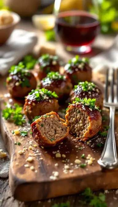 Mini Beef Meatballs with Gremolata