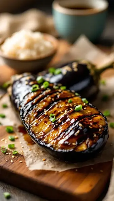 Miso Glazed Eggplant