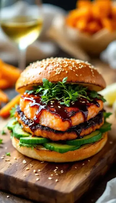 Miso Salmon Burger