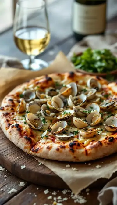 New Haven Apizza with Clams and Garlic