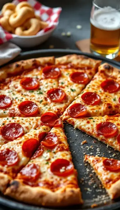 The Art of Crafting a New York-Style Thin Crust Pizza with Pepperoni