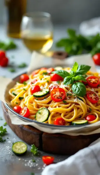 One Pot Summer Vegetable Pasta