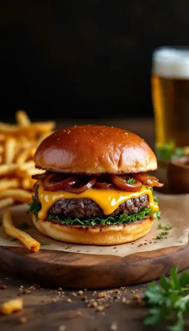 Onion Stuffed Burger
