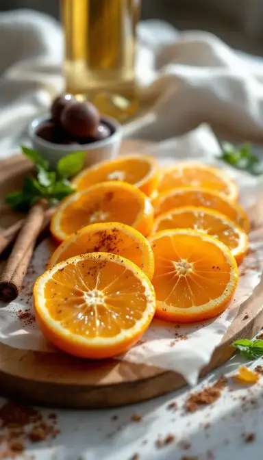 Orange Slices with Cinnamon