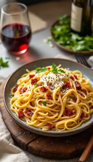 Pasta Carbonara with Pancetta