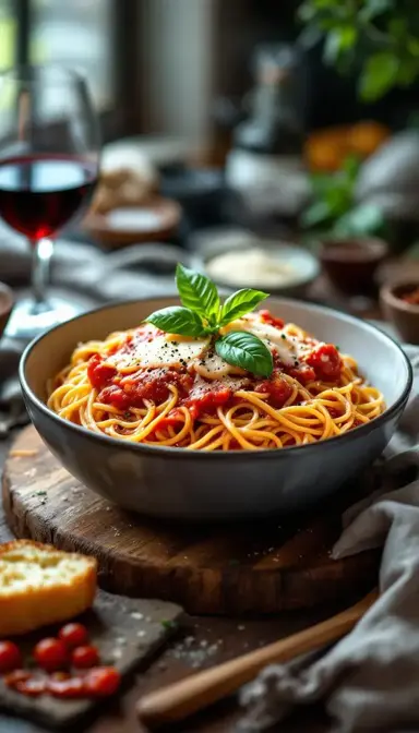 Pasta With Fresh Tomato Sauce