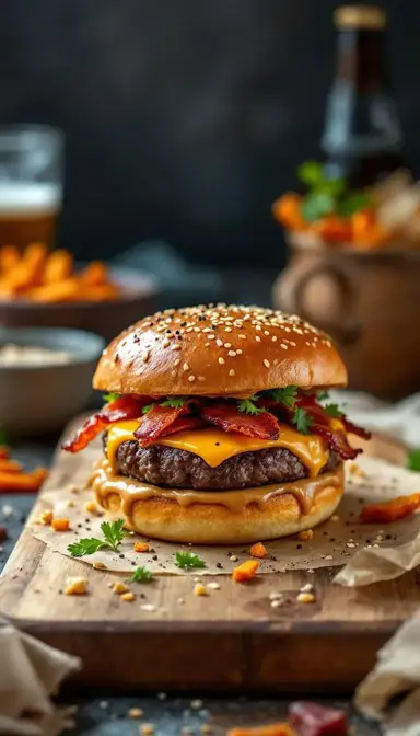 Peanut Butter Bacon Burger 1