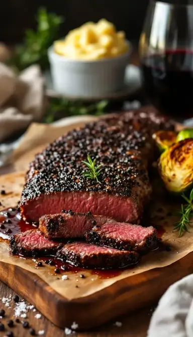 Peppercorn Crusted Sirloin