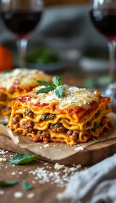 Pumpkin Lasagna