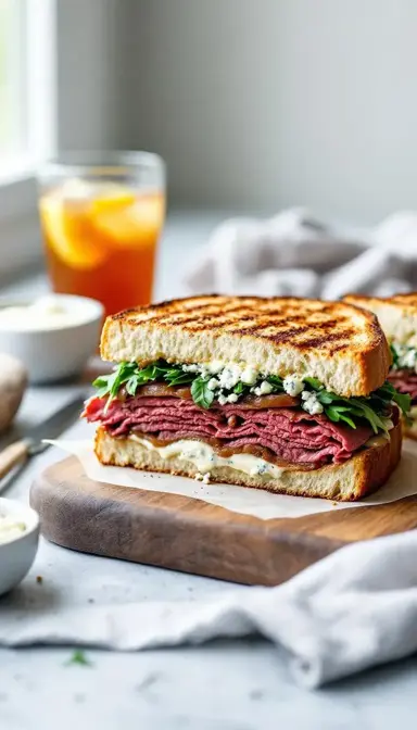 Roast Beef Blue Cheese Sandwich