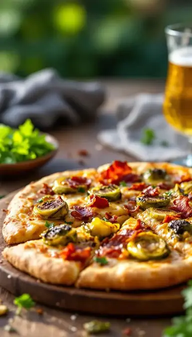 Roasted Brussels Sprouts and Bacon Pizza: A Savory Twist on a Classic