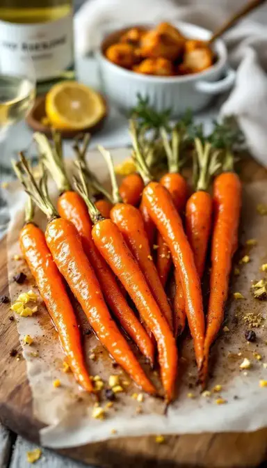 Roasted Carrots with Cumin Honey Glaze