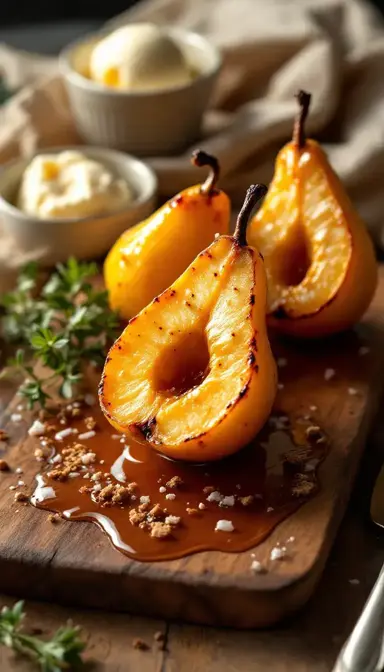 Roasted Pears with Honey