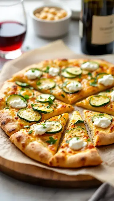 Roman Pizza al Taglio with Zucchini and Ricotta: A Crispy Slice of Rome You Can Make at Home