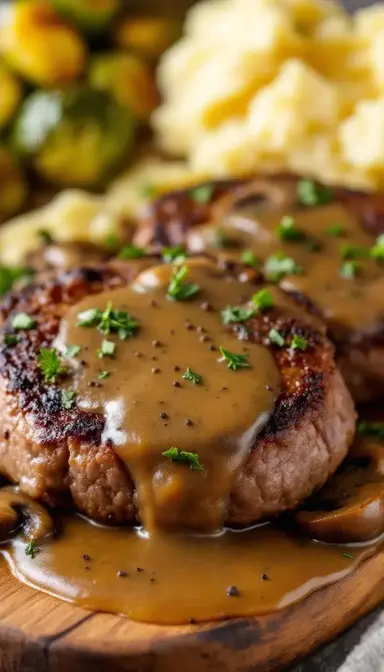 Salisbury Steak with Mushroom Gravy