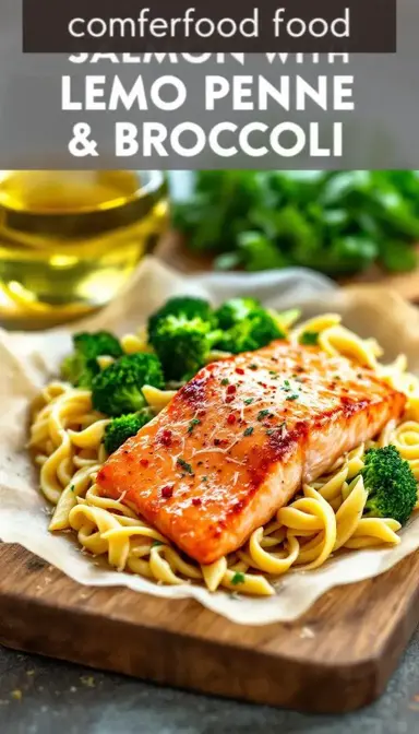 Salmon with Penne Broccoli