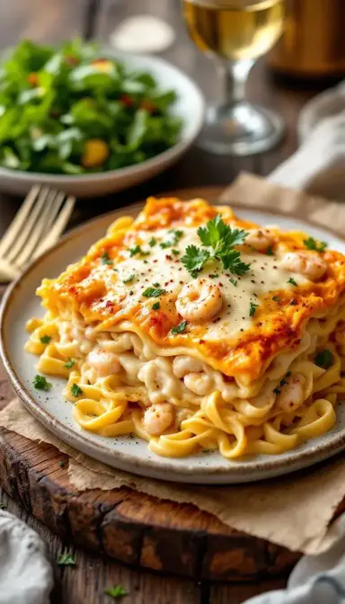 Seafood White Sauce Lasagna