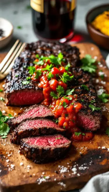 Seared Bavette with Salsa Roja: A Steakhouse-Worthy Dish You Can Make at Home