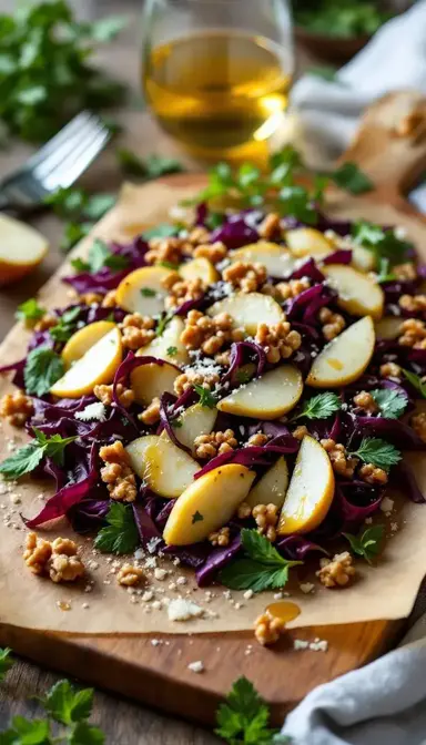 Shaved Radicchio and Pear Salad