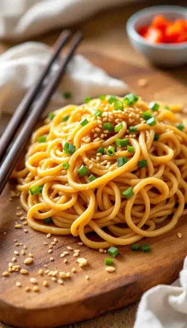 Shortcut Sesame Butter Noodles