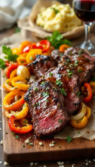 Sirloin Tips with Peppers