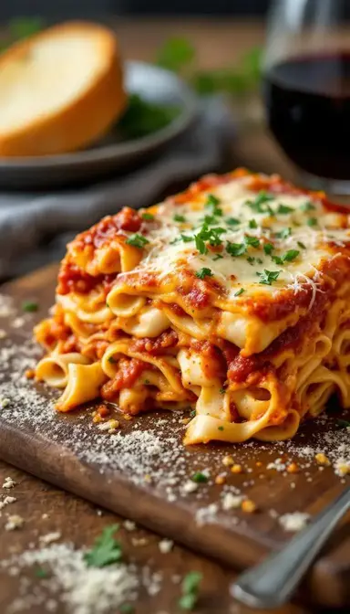 Skillet Chicken Lasagna