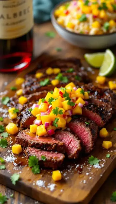 Skirt Steak with Mango Salsa